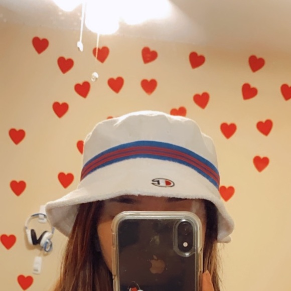 champion bucket hat , fluffy material